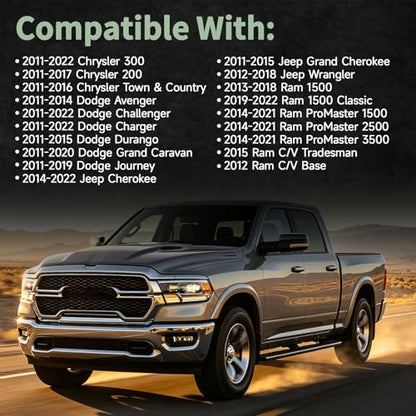 Engine Aluminum Valve Cover Kit Left And Right Compatible with 2011-2022 Chrysler Dodge Jeep Ram 3.2L 3.6L V6, Includes Gaskets And Bolts, Replace 05184069AN 05184068AN