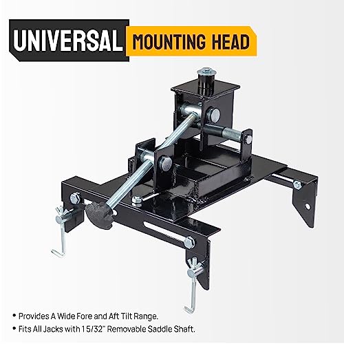TUFFIOM Transmission Jack Adapter for Cars, Trucks, and Other Vehicles, 1100 lbs/0.5 T Loading Gearbox Removal Adaptor for Hydraulic Floor Jack Conversion with Removable Saddle Shaft