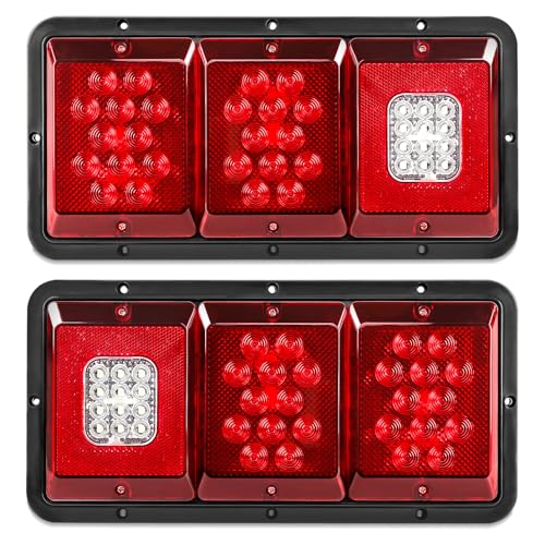 2PCS LED Trailer Tail Lights, 36 LED Triple Function Waterproof - color: Tail Lights-B
