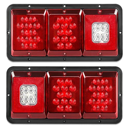 2PCS LED Trailer Tail Lights, 36 LED Triple Function Waterproof - color: Tail Lights-B