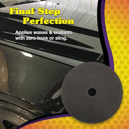 Wizards 21 DA Gray Wax & Finishing Pad - Velcro, 6-3/8" x 7/8" - color: 21 DA Gray Wax/Finishing Pad