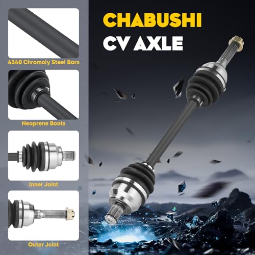 CV Axle Front Assembly for Polairs Ranger 400 2012-2014, Ranger 400 HO 2010 2011, Ranger 500 EFI/CREW 2011-2013, Ranger 800 EFI/EPS Midsize 2013 2014, Left/Right Drive Half Shaft for 1332690 - size: 1 * front