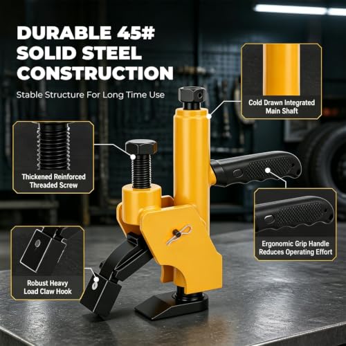 Manual Tire Bead Breaker with Handle Machine,38"-42" Tires Changer Tool with Rubber Pad for Aluminum Alloy Hubs, ATV Tire Operation, Tractors, Trucks, Cars, Heavy Duty Tires Car Repair