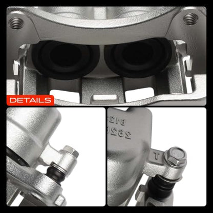 A-Premium Front Right Passenger Disc Brake Caliper with Bracket - style: Front Passenger