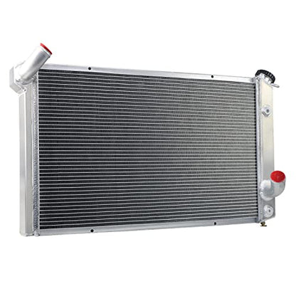 Aluminum 4 Rows Core Radiator For 1973-1976 74 75 Chevy Corvette C3 Base Stingray 5.7L 7.4L V8