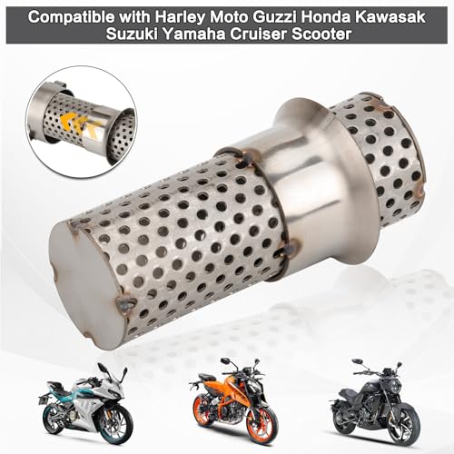 Motorcycle 51mm DB Killer Universal Exhaust Baffle Silencer - size: 51mm - Air Hole Model