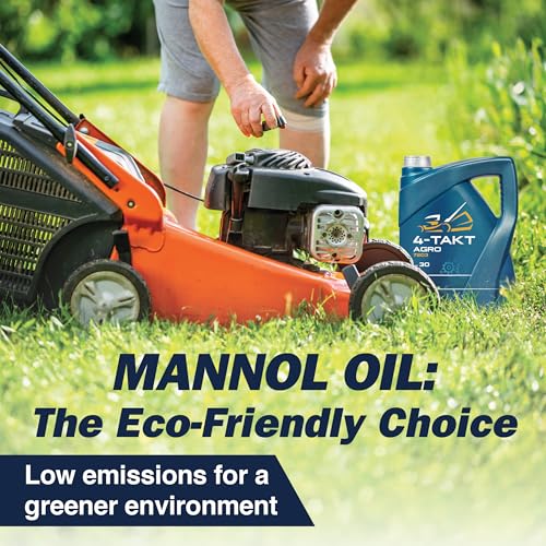 MANNOL 7203 SAE 30 Full Synthetic Lawn Mower Oil, Generator Lubricant, 4L - size: 4L