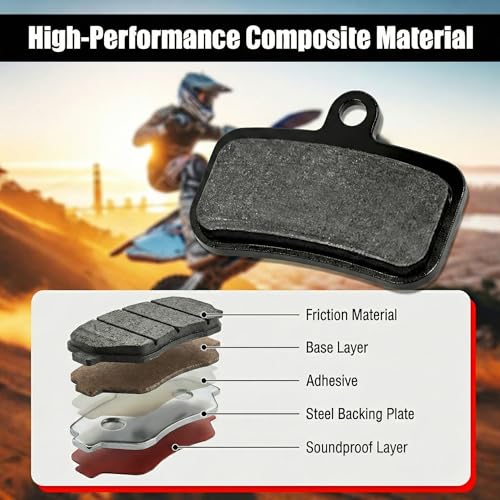 Brake Pads Front and Rear Compatible with Surron Light Bee X/S Talaria Sting R MX3 MX4, 4 Pcs Sintered Disc Upgraded Replacement Brake Pads for Electric Dirt Bike Sur-Ron - size: 4 pcs