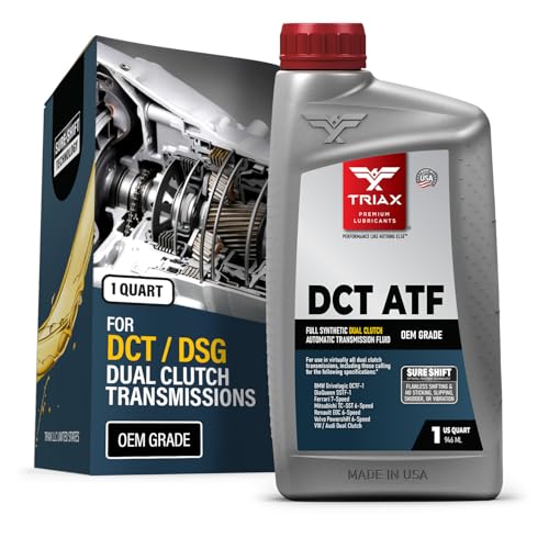 TRIAX DCT ATF - Full Synthetic Dual Clutch Automatic Transmission Fluid - OEM Grade - Compatible with Direct Shift Gearboxes and Dual Clutch Transmissions (1 Quart) - size: 1 Qt