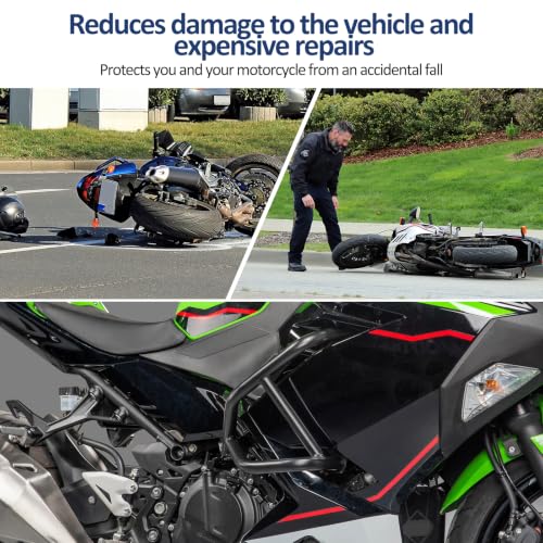 Crash Bar for Kawasaki Ninja 500 400,Frame Engine Guard Protector