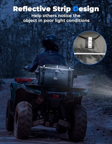 KEMIMOTO ATV Storage Bag for Front Rear Rack 900D Water-Resistant