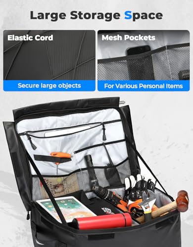 KEMIMOTO ATV Storage Bag for Front Rear Rack 900D Water-Resistant