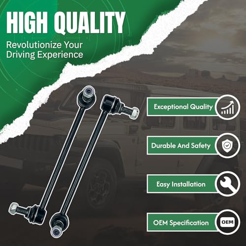 2PCS Front Sway Bar End Links for Buick 2010 2011 2012 2013 2014 2015 2016 LaCrosse, 2012-2017 Regal, for Cadillac 2013-2017 2018 2019 XTS, for Saab 2010-2011 9-5 K750400 - size: K750400 X2