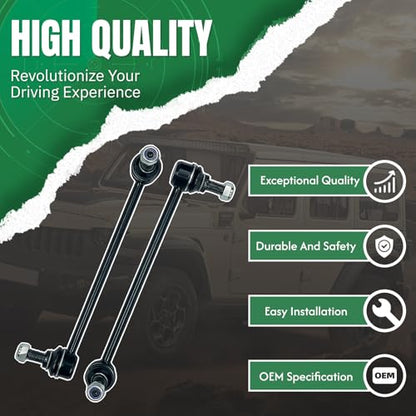 2PCS Front Sway Bar End Links for Buick 2010 2011 2012 2013 2014 2015 2016 LaCrosse, 2012-2017 Regal, for Cadillac 2013-2017 2018 2019 XTS, for Saab 2010-2011 9-5 K750400 - size: K750400 X2