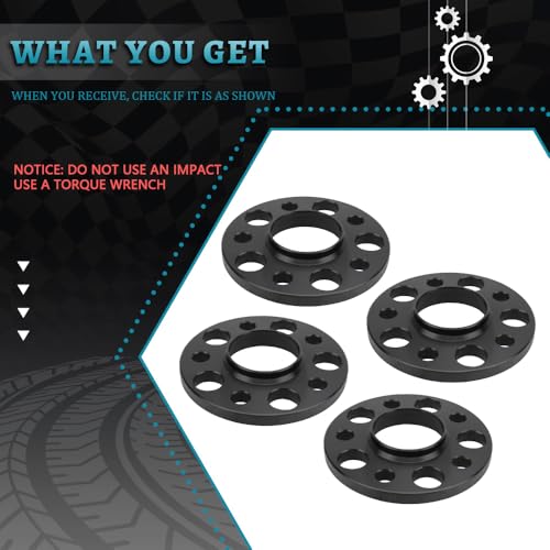 IRONTEK 5x112mm Wheel Spacers Compatible or Mercedes-Benz W204 W208 W209(Rear) W216(Rear) AMG C-Class CLK55 CLK320, CLK430 CL500 CLK550,Forged 5 Lug Tuning 12mm Hub Bore 66.56mm 4PCS - size: 5x112-4PCS