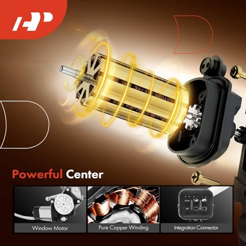 A-Premium Front Passenger Side Power Window Regulator with Motor (2-Pin) - style: Front Passenger Side (RH)