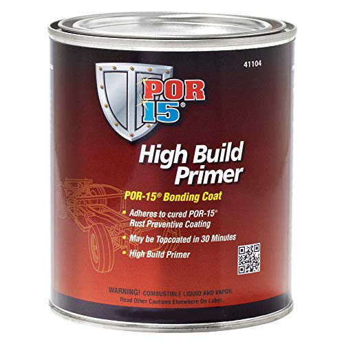POR-15 High Build Primer, Sand able Bonding Coat, Fills in Minor Imperfections, 128 Fluid Ounces - size: 96 Fl Oz (Pack of 1)