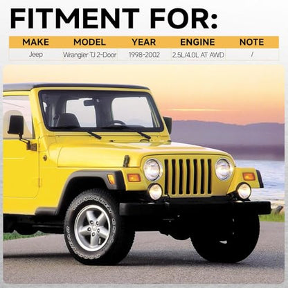 Front Drive Shaft Driveshaft Assembly Fit for Jeep - size: 52098378; Front; 38.07in - 40.43in