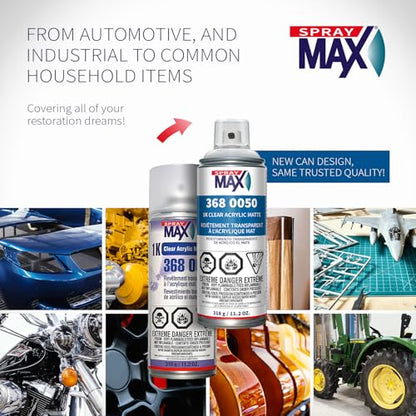 SprayMax 1K Acrylic Matte Clear Coat | Clear Coat Spray Paint for Cars