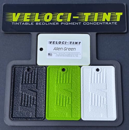 VelociTint Bedliner Pigment Concentrate 2oz Pouch for 2K Urethane Tintable Bed Liner 200+ Colors Available (Alien Green) - color: Alien Green