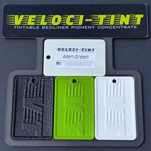 VelociTint Bedliner Pigment Concentrate 2oz Pouch for 2K Urethane Tintable Bed Liner 200+ Colors Available (Alien Green) - color: Alien Green