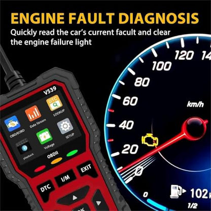 Upgraded Version of V519, V539 OBD2 Scanner, USB Powered Car Fault Code Reader, Engine Diagnosis Tool for OBD II Protocol Vehicles Since 1996, I/M Readiness, Battery Voltage Test