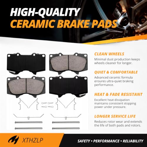 Ceramic Front Brake Pads for Toyota 4Runner,Tacoma,Tundra,FJ Cruiser - size: D976