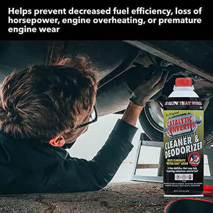 Solder-It Catalytic Converter Cleaner and Deodorizer (16 fl oz) | Fuel System Cleaner | EGR Valve, Combustion Chamber, and Oxygen Sensor Cleaner | Catalytic Cleaner Fuel Additive for Gasoline Engines - size: 16 Ounce