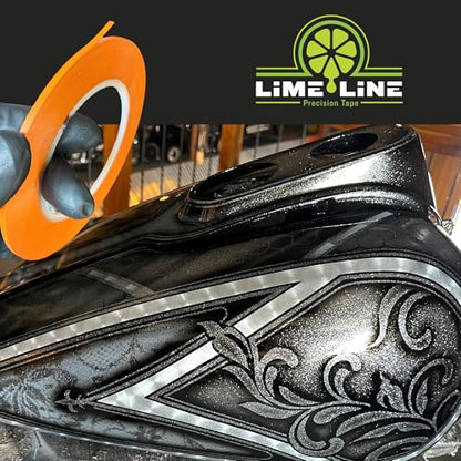 LiME LiNE Flexible Vinyl Fine Line Masking Tape for Automotive Custom Paint, No Residue Fineline Orange 1/4",1/8", 1/16" (Combo Pack) - color: Combo Pack (1/4", 1/8", 1/16")