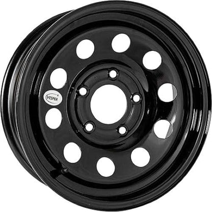 Taskmaster Vesper 2-Pack 15x6 5x5 Steel Black Modular Trailer Wheel Rim