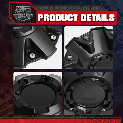 4-Pack Center Caps for Mayhem C108010C01 C806803-2CAP — Matte Black - color: Matte Black, size: Mayhem C108010C01 / C806803-2CAP