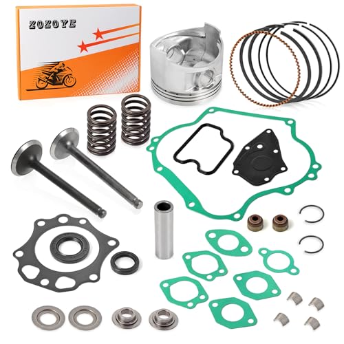 Top End Rebuild STD Piston &Intake Exhaust Valve Kit For Club Car Golf Cart