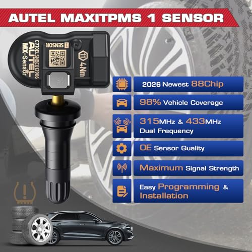 Autel TPMS MX Sensor 315/433MHz 2-in-1 Universal Tire Sensor 2PCS