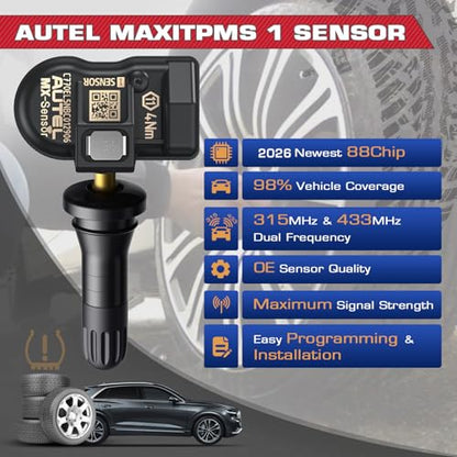 Autel TPMS MX Sensor 315/433MHz 2-in-1 Universal Tire Sensor 2PCS