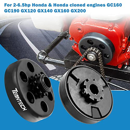 Go Kart Clutch 3/4" Bore 12T with #35 Chain Centrifugal Clutch and Chain for Go Kart Minibike Honda Kart Engines - size: 3/4" Bore 12T & 35 Chain