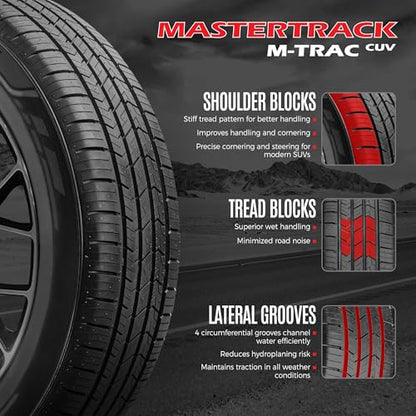 Set of 4 Mastertrack M-TRAC CUV 235/55R20 102V Tires All Season - size: 235/55R20 102V