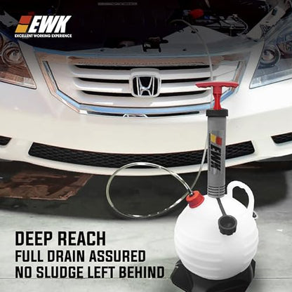 EWK 6L Manual Fluid Transfer Pump, Portable Fluid Extractor - size: 6L
