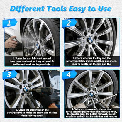 BELEY 22Pcs Wheel Lock Removal Kit Compatible with BMW