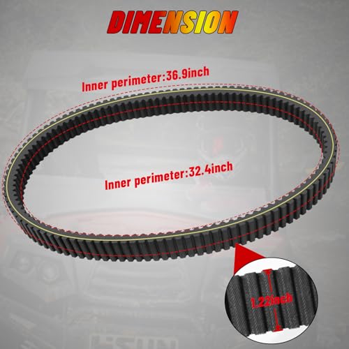 StarknightMT CVT Drive Belt Compatible with Hisun Axis MSU 500 550 700 750