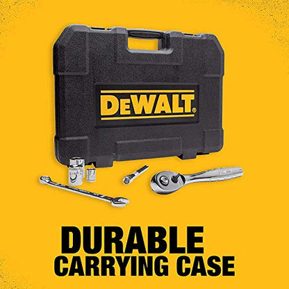 DEWALT Impact Socket Set, Combination, SAE/MM, 3/8-Inch Drive, 42-Piece (DWMT19248) - style: 3/8" Drive