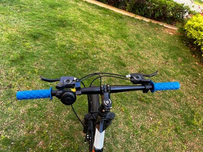 Bike Grips Bicycle Handlebar End Grips Replacement Handle Bar Grips Non-Slip Soft Rubber Protector for Mountain Bike Tricycle Wheel Chair - color: BLUE