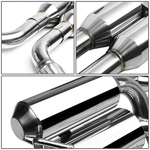 Auto Dynasty 4.5" Clamp-On Catback Exhaust Tip System For 09-19 Nissan 370Z