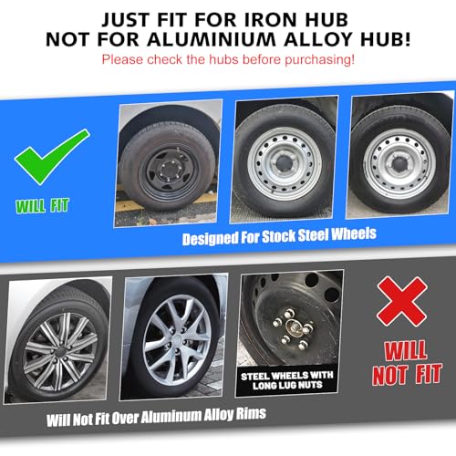 Auto Hubcap Set, R15 Wheel Cover Replacement, 15" Snap On Hubcaps - color: 5019-Lacquer-15