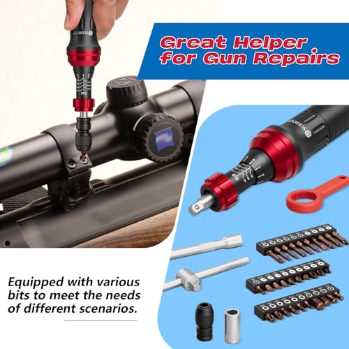 SUERCUP 1/4" 10-70In.lb Torque Screwdriver 36 PCS Set - size: 10-70In.lb