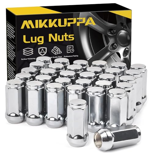 MIKKUPPA 9/16-18 Lug Nuts, Replacement for Dodge Ford Aftermarket Wheel - color: Silver, size: 9/16"-18 (32PCS)