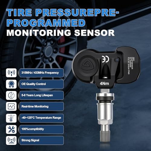 TPMS Pre-Programmed Tire Sensor Fit for Chevy/Buick/Cadillac/GMC 4PCS - size: 13598772