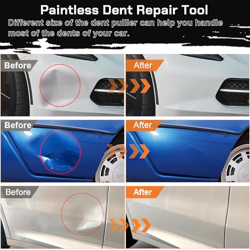 Dent Remover Tool for Car,3-Pack Car Dent Puller Kit - Suction Cup Dent Remover Tool,Handle Lifter for Car Body,Glass,Screens,and Objects,Dent Repair Kit for Easy Removal