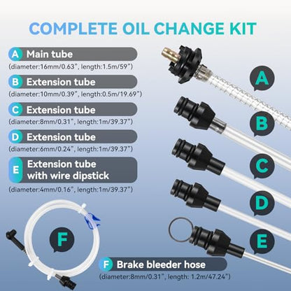 Poafamx Oil Extractor Pump Manual, 7.5L/2 Gallon Fluid Extractor Pump - size: 7.5L