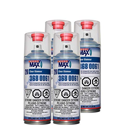 SprayMax USC 2k High Gloss Clearcoat Aerosol (4 PACK) - size: 11.8 Ounce (Pack of 4)