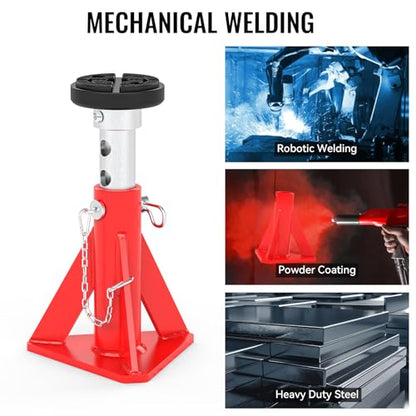 Jack Stands 15 Ton Capacity, Heavy Duty Vehicle Stabilizer Jacks